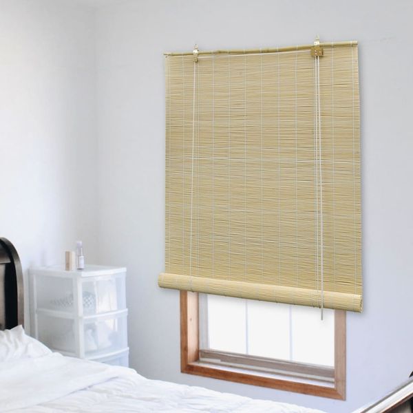 vidaXL Bambusrollo, Hellbraun, 80 cm x 2,2 m, 1 Rollo