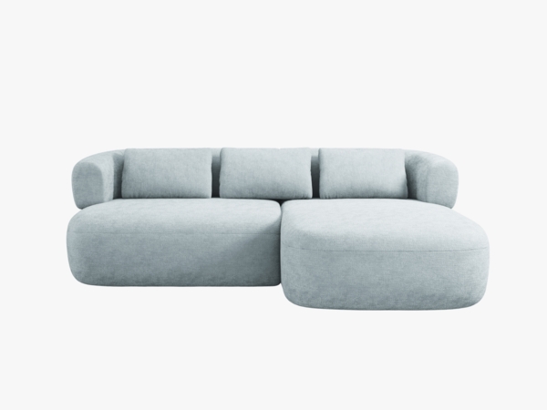 Micadoni 5-Sitzer Ecksofa Jenny Kleine Version Rechts Chenille Perfect Harmony Hellblau Bild 1