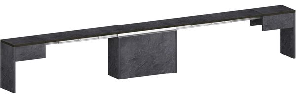 Essbank >Pachino< in Schiefer - 66/290x45x25cm (BxHxT)