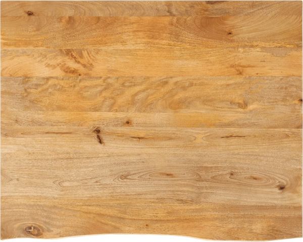 vidaXL Tischplatte mit Baumkante 90x80x2,5 cm Massivholz Mango 370459