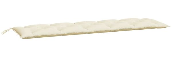 vidaXL Gartenbank-Auflagen 2 Stk. Cremeweiß 180x50x7 cm Oxford-Gewebe 361718 Bild 3