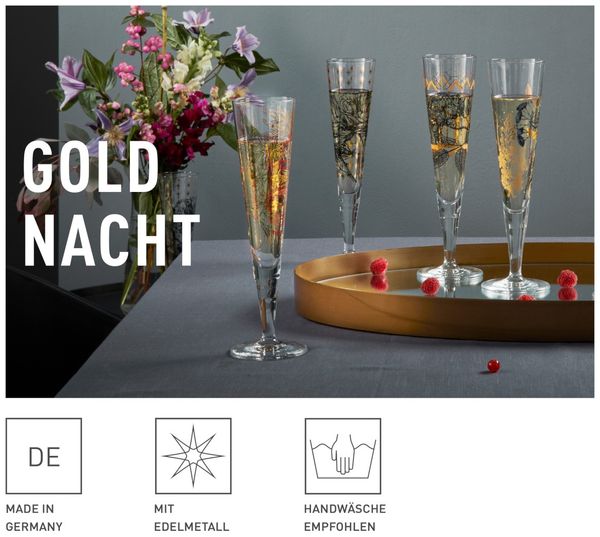 Ritzenhoff 1071031 Champagnerglas #31 GOLDNACHT Maggie Enterrios 2023 in Geschenkbox Bild 7