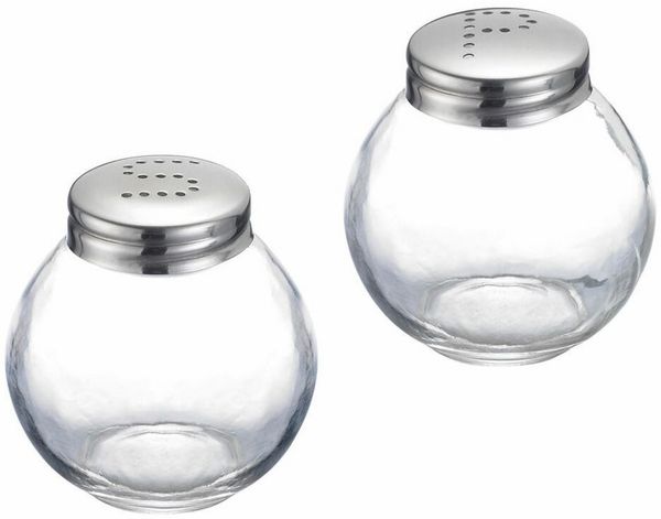Salz- + Pfeffer-Streuer-Set "Roma" Glas, 2 x 50 ml