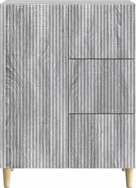 vidaXL Sideboard Graues Sonoma 66 x 34,5 x 90 cm Holzwerkstoff 894631 Bild 6