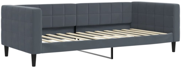 vidaXL Tagesbett Dunkelgrau 100x200 cm Samt 354016