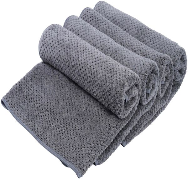 OTTO home Handtücher Parris, diverse Größen, ideal als Sporthandtuch, Reisehandtuch, Microfaser (4-St), sehr leicht, kompakt, schnelltrocknend, Mikrofaser, mit Waffelmuster