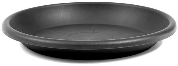 HAC24 Blumentopfuntersetzer Blumentopf Untersetzer Pflanztopf Blumenkübel Schale Pflanzschale, 1-tlg, Anthrazit Kunststoff Rund Ø 58 cm