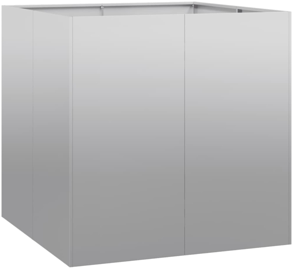 vidaXL Pflanzkübel 80x80x80 cm Verzinkter Stahl 860785