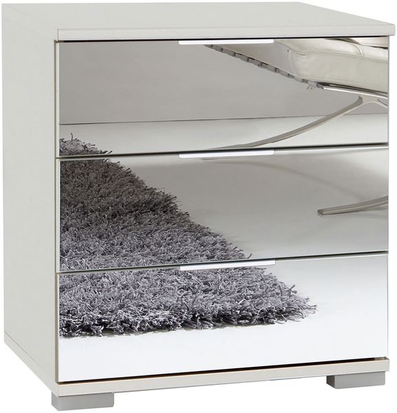 Nachtkommode Easy Plus Nachtschrank 52x38x56cm Farbe: weiß