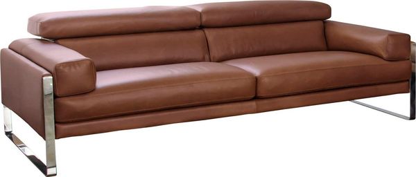 CALIA ITALIA 2,5-Sitzer Romeo, Designsofa der Extraklasse mit tollem Sitzkomfort, Designkufenfuß und hochwertigem Lederbezug