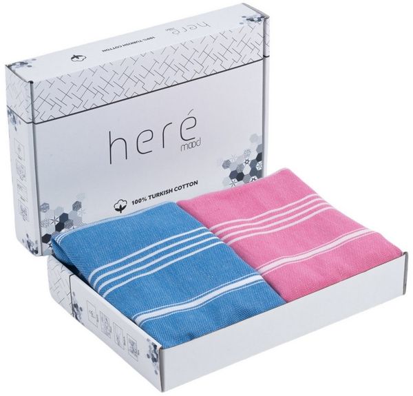 herémood Strandtuch Premium Saunatuch - Hamamtuch Set Hochwertiges 100% Baumwolle, Badetuch und Spatuch & Reisetuch - Extra Groß, Extra Leicht