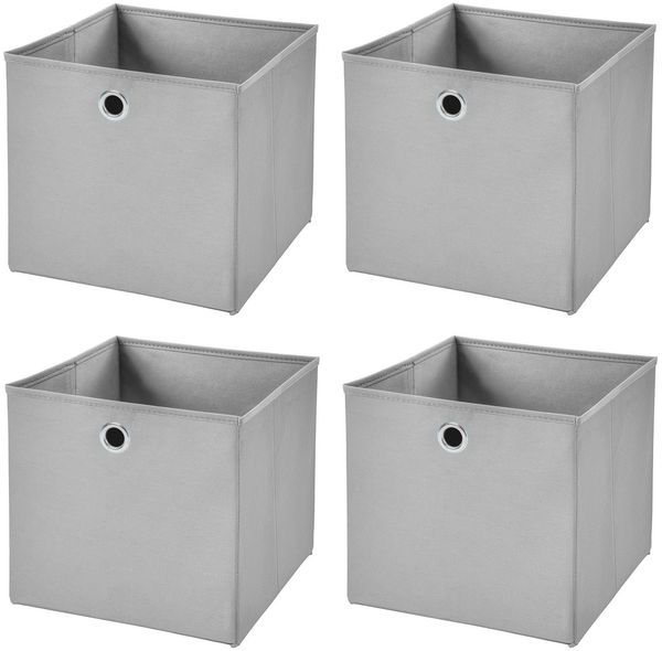 StickandShine Faltbox 4er SET 33 x 33 x 33 cm ohne Deckel – perfekt für KALLAX - 19 Farben