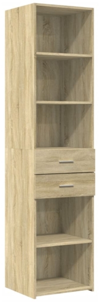 vidaXL Highboard Sonoma-Eiche 45x42,5x185 cm Holzwerkstoff 3281450