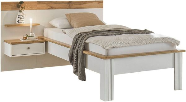 Home affaire Schlafzimmer-Set Westminster, Bett Breite Liegefläche 90 oder 140cm und 1 Wandpaneel