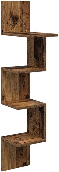 vidaXL Wandregal Wandhalterung Altholz 32 x 21 x 107 cm Holzwerkstoff 8012138
