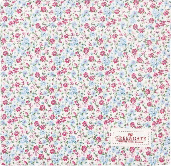 Greengate Tischdecke Louisa Tischdecke white 100x100cm