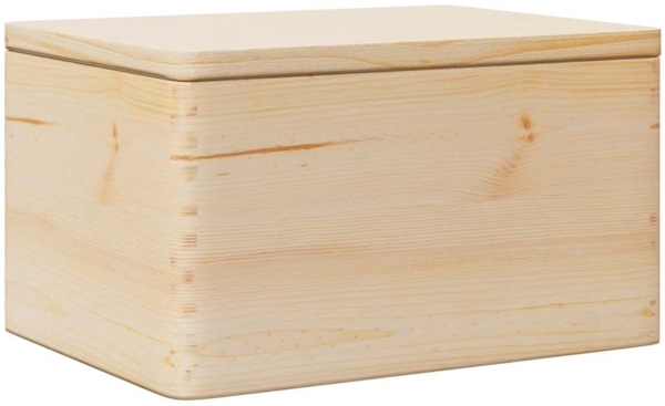 vidaXL Holzkiste mit Deckel 40x30x23 cm Massivholz Kiefer 4017390
