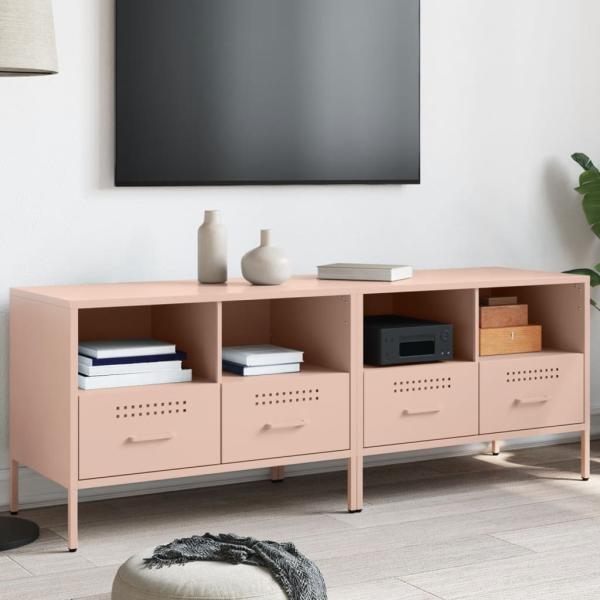 vidaXL TV-Schränke 2 Stk. Rosa 68x39x50,5 cm Stahl 843045