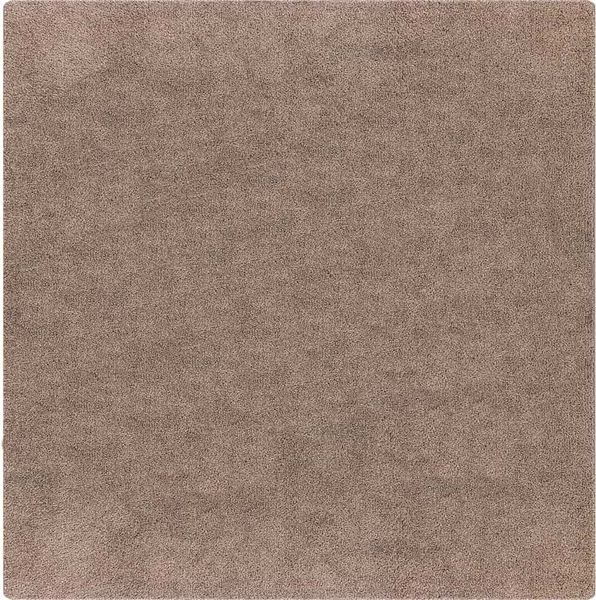 vidaXL Anti-Rutsch Shaggy Teppich Braun 160 x 160 cm PP 4019794