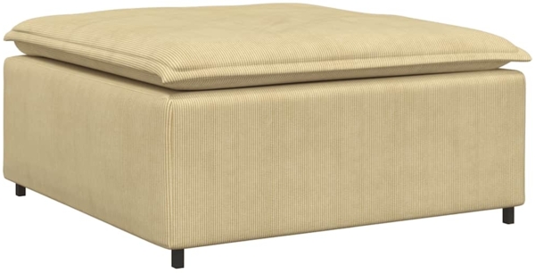 vidaXL Modulares Sofa Fußhocker-Modul Graugrün 100x100x48 cm 4104501