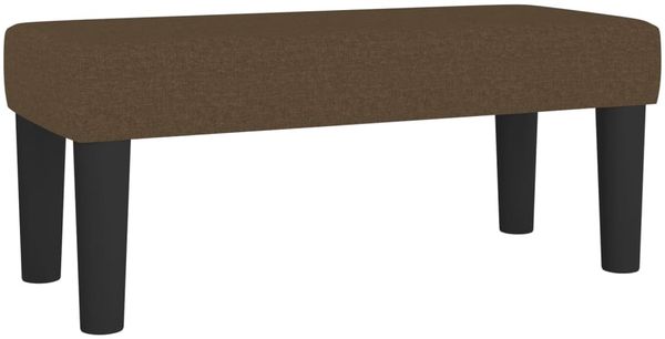 vidaXL Boxspringbett mit Matratze Dunkelbraun 90x190 cm Stoff 3136720 Bild 7