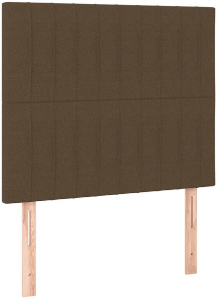vidaXL Boxspringbett mit Matratze Dunkelbraun 90x190 cm Stoff 3136720 Bild 5