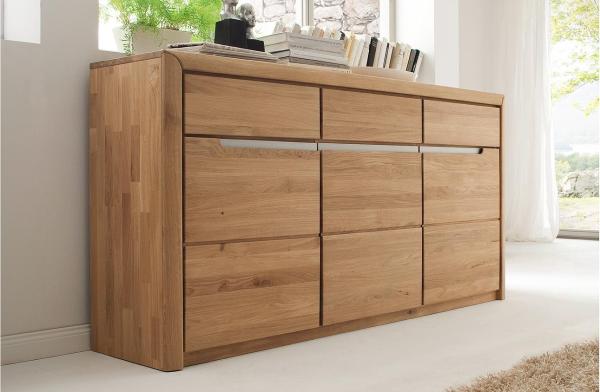 Sideboard 2 FLORENZ Wildeiche bianco massiv Softclose