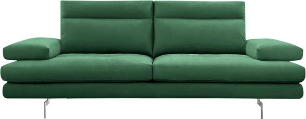 CALIA ITALIA 3-Sitzer Toby Wing, Designsofa mit hohem Sitzkomfort, bequem und elegant, inklusive Sitztiefenverstellung, Füße in Chrom glänzend