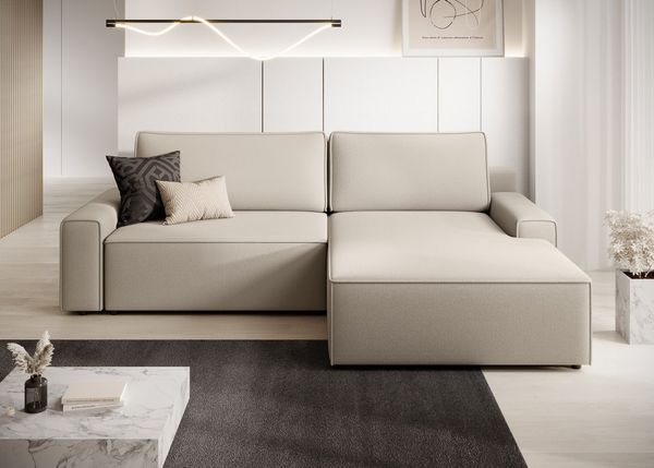 TRENDMANUFAKTUR Ecksofa Challenge, Schlafsofa mit Bettkasten, Couch in L-Form, Breite 245 cm, Recamiere beidseitig montierbar, auch in trendigem Cordstoff