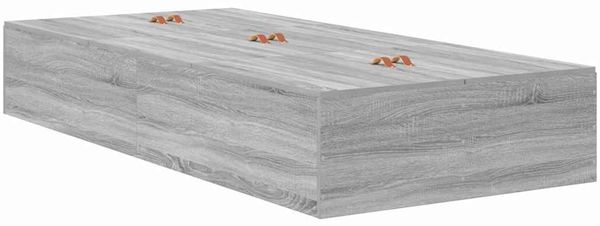 vidaXL Aufbewahrungsbettgestell mit Speicher Graues Sonoma 90 x 200 cm 3335346 Bild 8