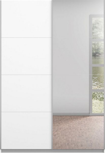 OTTO home Schwebetürenschrank Kleiderschrank Schrank Garderobe Schlafzimmerschrank THANOS (3 verschiedene Ausstattungen BASIC/CLASSIC/PREMIUM (inkl. SOFT-CLOSE) Optional mit Spiegel, Metall-Griffleisten alufarben MADE IN GERMANY