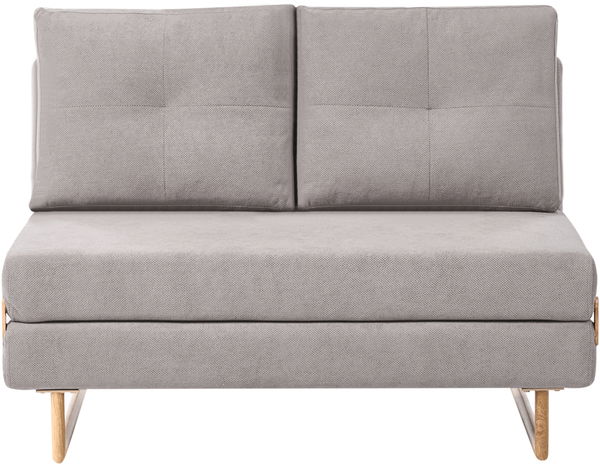 Schlafsofa 2-Sitzer JERSLEV Stoff Grau