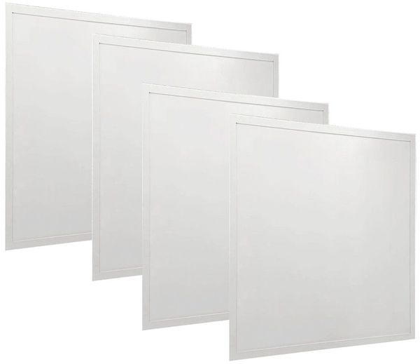 4er Set LED Einbau Panel, 4320 Lumen, neutralweiß, L 59,5 cm