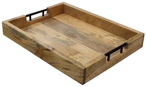 Tablett 40x5x30 aus indischem massivem Mangoholz