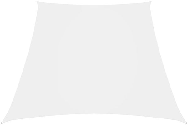 vidaXL Sonnensegel Oxford-Gewebe Trapezförmig 3/5x4 m Weiß 135298