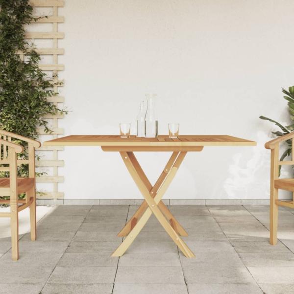 vidaXL Gartentisch Klappbar 110x110x75 cm Massivholz Teak 362616