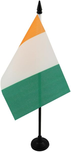 AZ FLAG - Tischflagge Elfenbeinküste - 15x10 cm - Ivorische Tischfahne 10x15 Cm - Flaggen