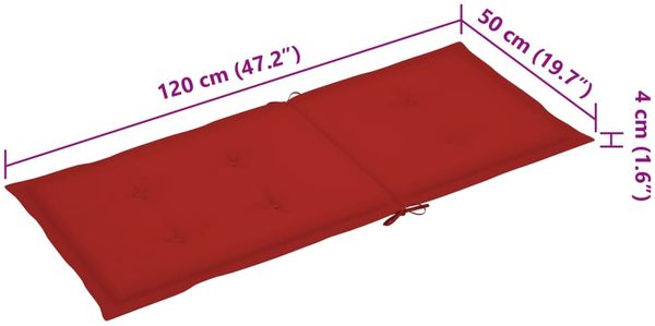vidaXL Schaukelstuhl mit Kissen Bambus 3063909 Bild 9