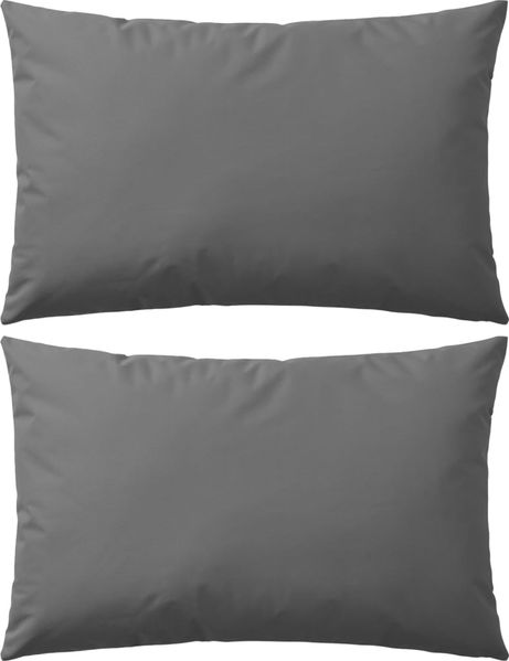 vidaXL Gartenkissen 2 Stk. 60 x 40 cm Grau 132304