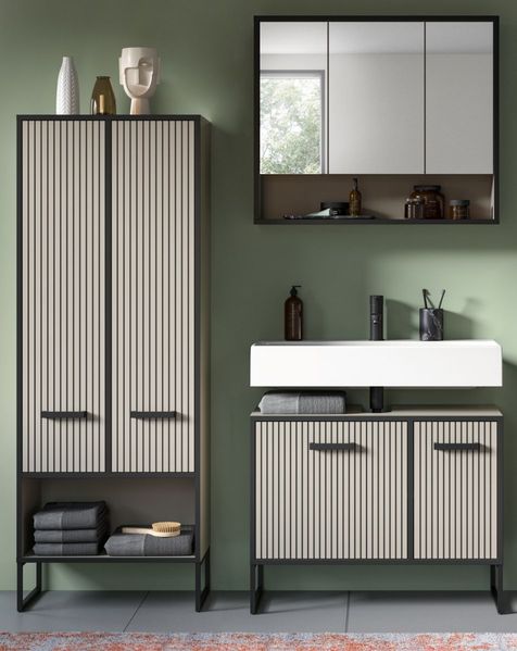 Badmöbel Set 3-teilig Scana in sand 154 x 192 cm