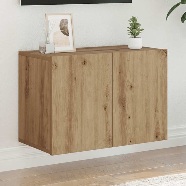 TV-Wandschrank, TV-Hängeboard Fernsehschrank Artisan-Eiche 60 x 30 x 41 cm