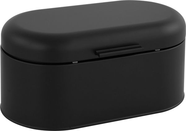 OTTO home Brotkasten Mallua, mit integrierten Lüftungslöchern auf der Rückseite, Edelstahl, (1-tlg), Lebensmittelaufbewahrungsbehälter, Brotbox mit Deckel, Höhe 15,6 cm