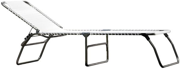 Dreibeinliege Amigo XXL aus Aluminium, Weiß