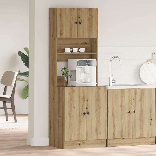 vidaXL Küchenbuffet Artisan-Eiche 60 x 50 x 180 cm 3365556