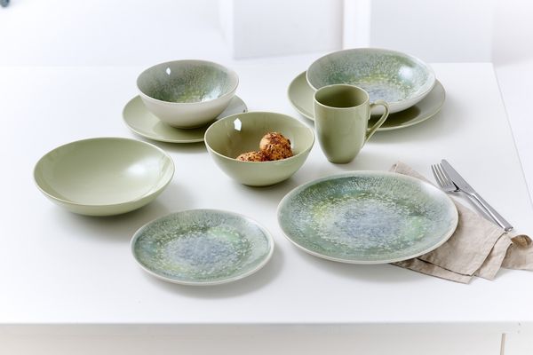 Speiseteller 26cm 6er Set Cecina jade
