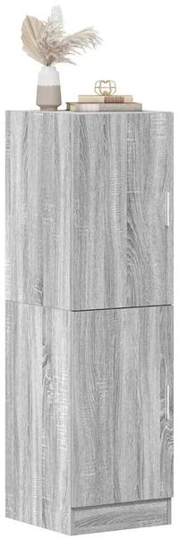 vidaXL Küchenschrank Grau Sonoma 38x41,5x131,5 cm Holzwerkstoff 860117