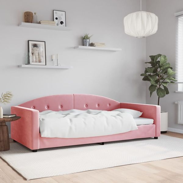 vidaXL Tagesbett Rosa 100x200 cm Samt 354146