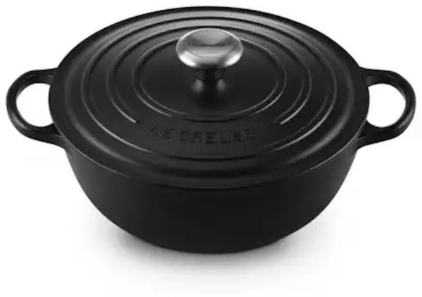 Le Creuset La Marmite Signature 26 cm Schwarz - 25 bis 28 cm - Schwarz