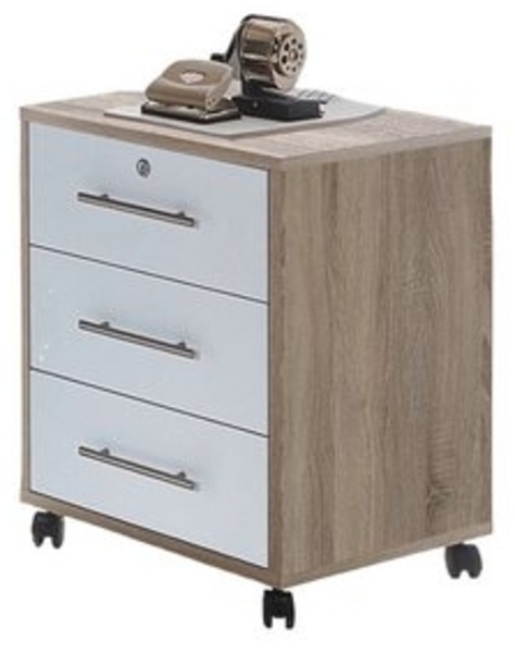 moebel-dich-auf Rollcontainer OFFICE EDITION, Metallgriffe, 1 Schubkasten abschließbar Bild 5