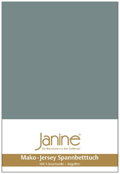 Janine Spannbettlaken MAKO-FEINJERSEY 5007, Mako-Jersey, Gummizug: rundum, (1 Stück), aus 100% Baumwolle, für Matratzen bis 26 cm Höhe